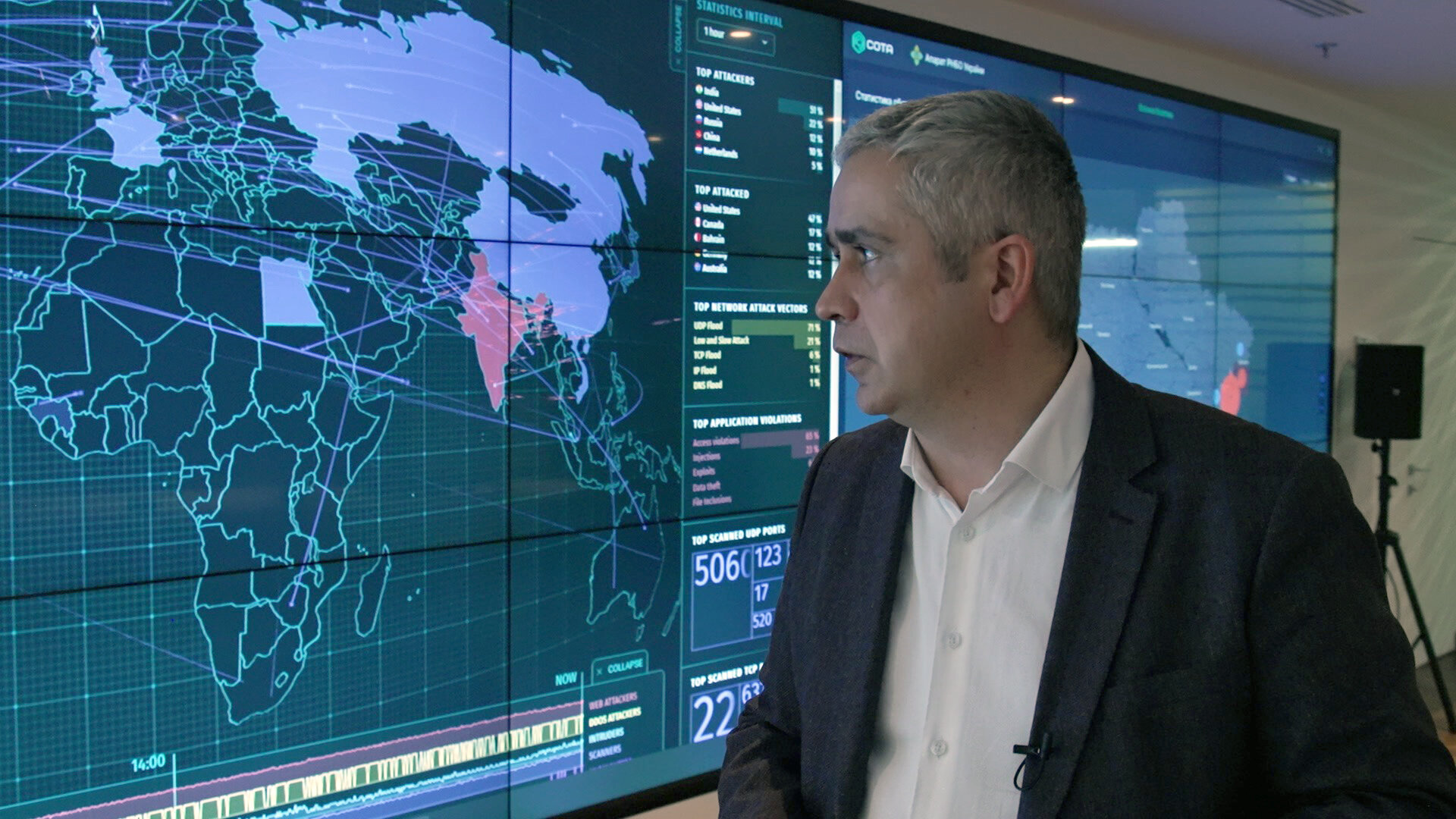 An official infographic showing the Ukraine energy cyberattack timeline and malware defense.