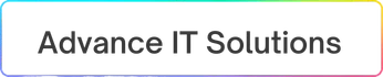 Logo of Advance IT Solutions featuring a clean font and a colorful gradient border.