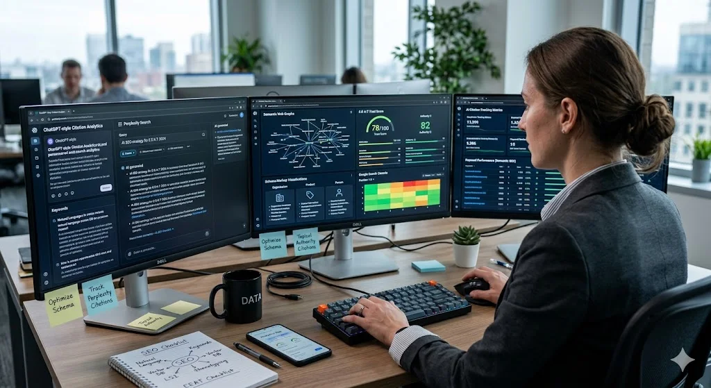AI Search Optimization framework for modern brand visibility.